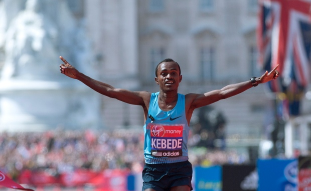 Tsegaye Kebede of Ethiopia wins London Marathon