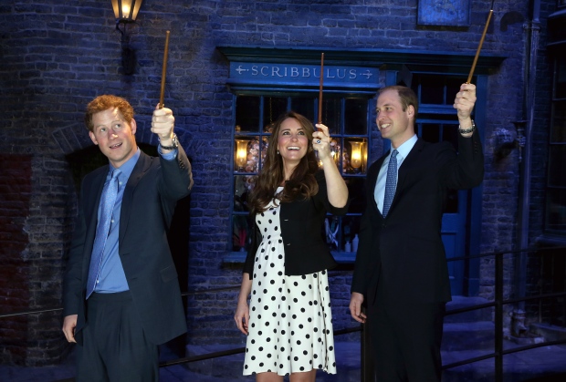Kate, Prince William, Prince Harry Harry Potter