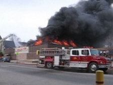 Two firefighters are dead following a blaze at a Dollar Store in Listowel, Ont., on Thursday, March, 17, 2011.
