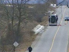 OPP officers are investigating after human remains were found in the Caledon area Thursday, March 17, 2011.