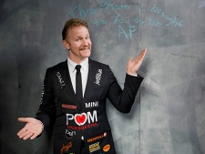 Director Morgan Spurlock of the film "The Greatest Movie Ever Sold" poses for a portrait in the Fender Music Lodge during the 2011 Sundance Film Festival on Monday, Jan. 24, 2011 in Park City, Utah. (AP Photo/Victoria Will)