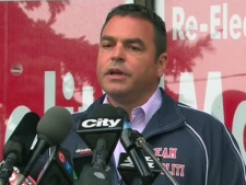 Toronto city councillor Giorgio Mammoliti speaks to reporters Wednesday, Sept. 22, 2010.