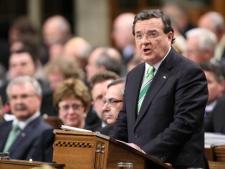 Finance Minister Jim Flaherty delivers his budget speech in the House of Commons on Parliament Hill in Ottawa on Tuesday, March 22, 2011. (THE CANADIAN PRESS/Sean Kilpatrick)
