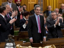 Liberal leader Michael Ignatieff votes in favour of a Liberal contempt of Parliament motion in the House of Commons on Parliament Hill in Ottawa, Friday March 25, 2011. (THE CANADIAN PRESS/Adrian Wyld)