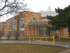 St. Maria Goretti Catholic School is seen in this Monday, April 4, 2011, image. A student at the Toronto school has tested positive for Tuberculosis, prompting the school to alert parents and others at the facility.