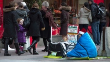 Homeless person, Toronto, Ontario