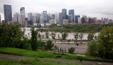 Bow River flooding Calgary, Alberta