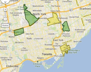 Toronto Hydro power outage map
