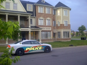 The side of a Halton Regional Police cruiser is pictured in this file photo. (George Lagogianes/CP24)