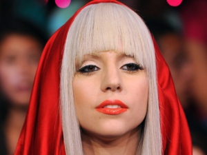 In this Aug. 12, 2008, file photo Lady Gaga makes an appearance at MTV Studio's in Times Square for MTV's "Total Request Live" show in New York. Lady Gaga and Tyler the Creator lead MTV's newly inaugurated O Music Awards with three nominations each,MTV announced Tuesday, April 5, 2011. (AP Photo/Peter Kramer, File) 