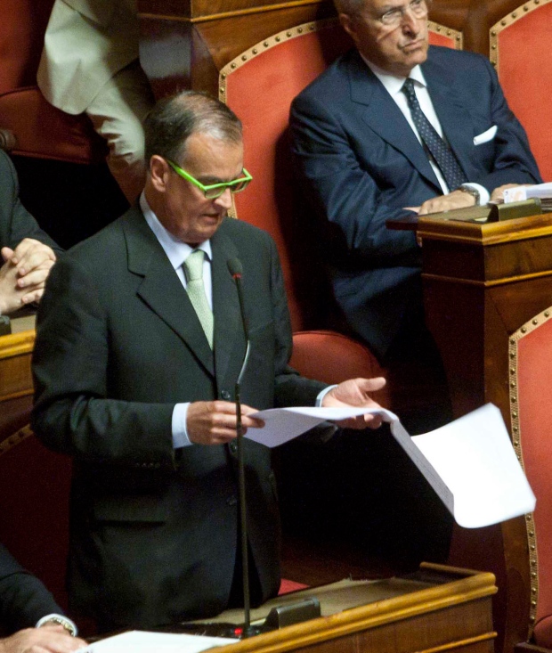 Italian Senate Vice President Roberto Calderoli