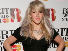 British singer and songwriter Ellie Goulding is seen at the BRIT Awards 2011 Nominations Launch, at The IndigO2 in London Thursday, Feb. 13, 2011. (AP Photo/John Marshall)