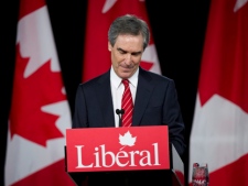 Liberal leader Michael Ignatieff addresses supporters Monday, May 2, 2011, in Toronto. (THE CANADIAN PRESS/Nathan Denette)