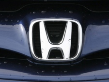 The Honda emblem is seen on a vehicle. (AP Photo/Toby Talbot)