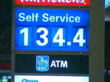 The price of gas dropped to an average of $1.34 per litre at Toronto gas stations Friday, May 6, 2011.