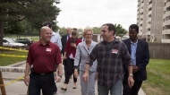 Canvasing with Ontario Premier Kathleen Wynne and Toronto City Councillor for Ward 22 Josh Matlow in Etobicoke-Lakeshore. (Twitter/@JoshMatlow)