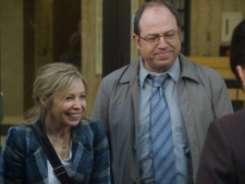 Nancy Robertson as Millie and Brent Butt as Stan are shown in a scene from the CTV television show "Hiccups." (THE CANADIAN PRESS/HO-CTV)