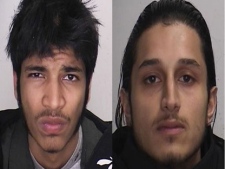 Wariskhan Pathan, left, and Asif Patel face first-degree murder charges in connection with the shooting of Lorenzo Martinez in February. 