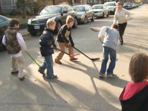 City councillors are voting on an amendment to Toronto's street hockey ban May 16, 2011.