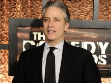 TV personality Jon Stewart attends the first annual "The Comedy Awards," honoring and celebrating the world of comedy, in New York, on Saturday, March 26, 2011. (AP Photo/Peter Kramer)