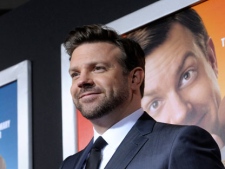 Actor Jason Sudeikis arrives at the premiere of the feature film "Hall Pass" in Los Angeles on Wednesday, February 23, 2011. (AP Photo/Dan Steinberg)