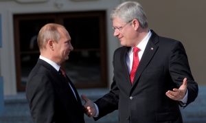 Stephen Harper, Vladimir Putin G20 summit meeting