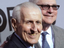 FILE - In this April 14, 2010 file photo, Dr. Jack Kevorkian, left, and director Barry Levinson attend the premiere of 'You Don't Know Jack: The Life and Deaths of Jack Kevorkian' at the Ziegfeld Theatre in New York. Kevorkian's lawyer and friend, Mayer Morganroth, says the assisted suicide advocate has died Friday, June 3, 2011 at a Detroit-area hospital at the age of 83. (AP Photo/Evan Agostini, File)
