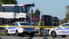 Ottawa transit bus collides with Via train