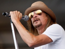 Kid Rock performs at the New Orleans Jazz and Heritage Festival in New Orleans, Sunday, May 8, 2011. (AP Photo/Patrick Semansky)