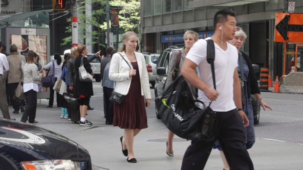 Pedestrians in Toronto