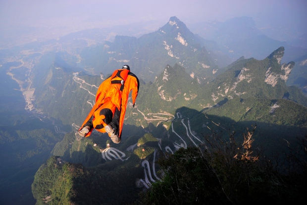 Wingsuit flier dies during jump in central China