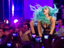 Lady Gaga performs during the 2011 MuchMusic Video Awards in Toronto on Sunday, June 19, 2011. THE CANADIAN PRESS/Darren Calabrese