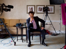 Indian actor Anil Kapoor poses in a hotel room in Toronto, Wednesday, June 22, 2011 ahead of the Indian International Film Academy Awards. (THE CANADIAN PRESS/Chris Young)
