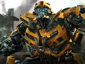 In this publicity image released by Paramount Pictures, Bumblebee is shown in a scene from "Transformers: Dark of the Moon." (AP Photo/Paramount Pictures)