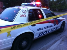 A York Regional Police cruiser and police tape are pictured in this Monday, July 11, 2011 file photo. (CP24/Tom Stefanac)