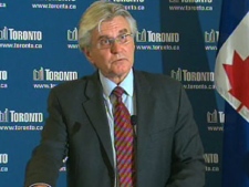 City Manager Joe Pennachetti speaks during a press conference at city hall in downtown Toronto, Thursday, July 30, 2009.