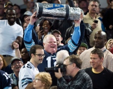 Rob Ford appears at Argos game