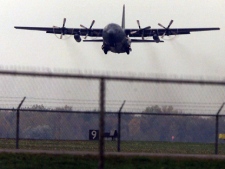A C-130 Hercules takes off from CFB Trenton in Trenton, Ont., in this file photo. (CP PHOTO/Kevin Frayer)