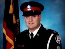 Const. Ricardo Torchia, 30, was killed in a collision east of Brampton on Tuesday, August 2, 2011.
