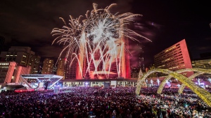 New Year's Eve fireworks Toronto