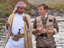 An image from the movie 'Salmon Fishing in the Yemen.'