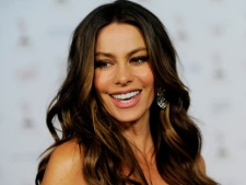 Sofia Vergara, an Emmy nominee for Supporting Actress in a Comedy Series for "Modern Romance," poses at the 63rd Primetime Emmy Awards Performers Nominee Reception, Friday, Sept. 16, 2011, in Los Angeles. The Primetime Emmy Awards will be held on Sunday in Los Angeles. (AP Photo/Chris Pizzello)