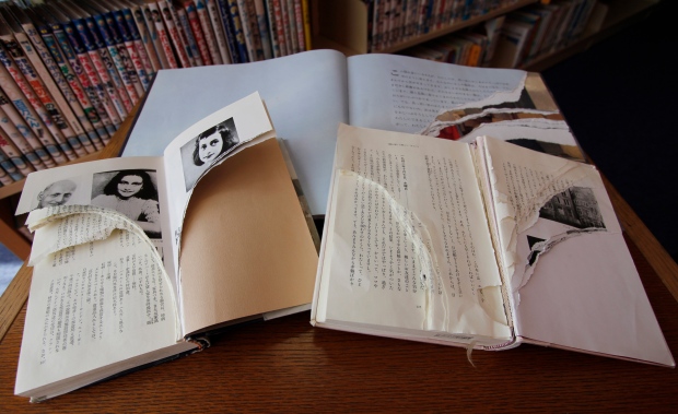 Anne Frank books vandalized in Tokyo