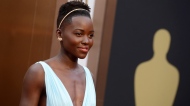 Lupita Nyong'o arrives at the Oscars on Sunday, March 2, 2014, at the Dolby Theatre in Los Angeles. (Jordan Strauss/Invision/AP)