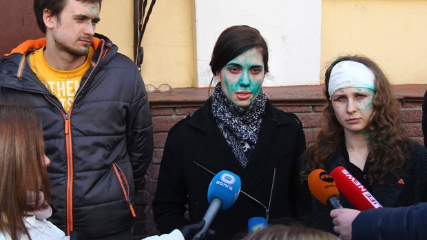 Pussy Riot, Green antiseptic