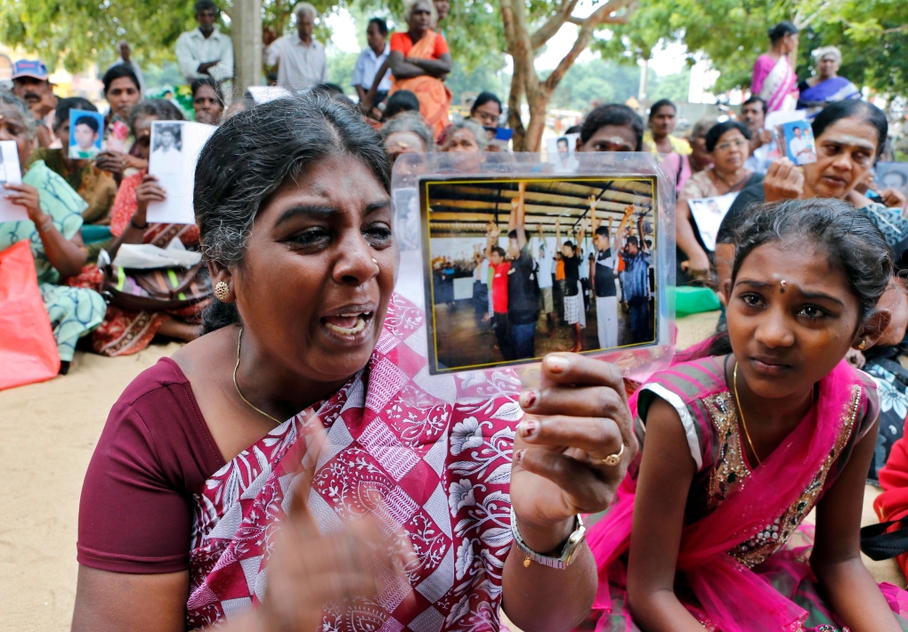 Sri Lankan women arrested searching for war missing.