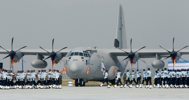 Indian Air Force Hercules cargo plane