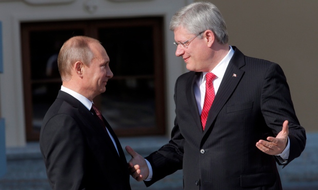 Harper, Putin talk at G20 summit in Russia
