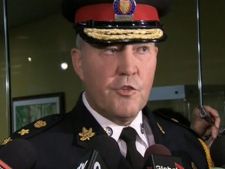 Toronto police Chief Bill Blair speaks to reporters Monday, Oct. 3, 2011.