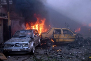 car bomb explodes in Homs, Syria